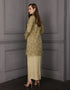 BAJU KURUNG PAHANG MODEN ELINA (PALE OLIVE)
